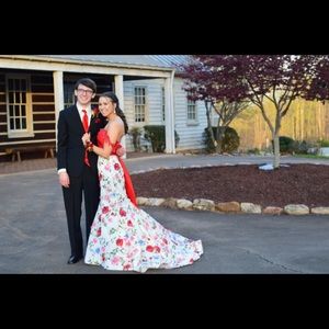 Sherri Hill two piece prom dress